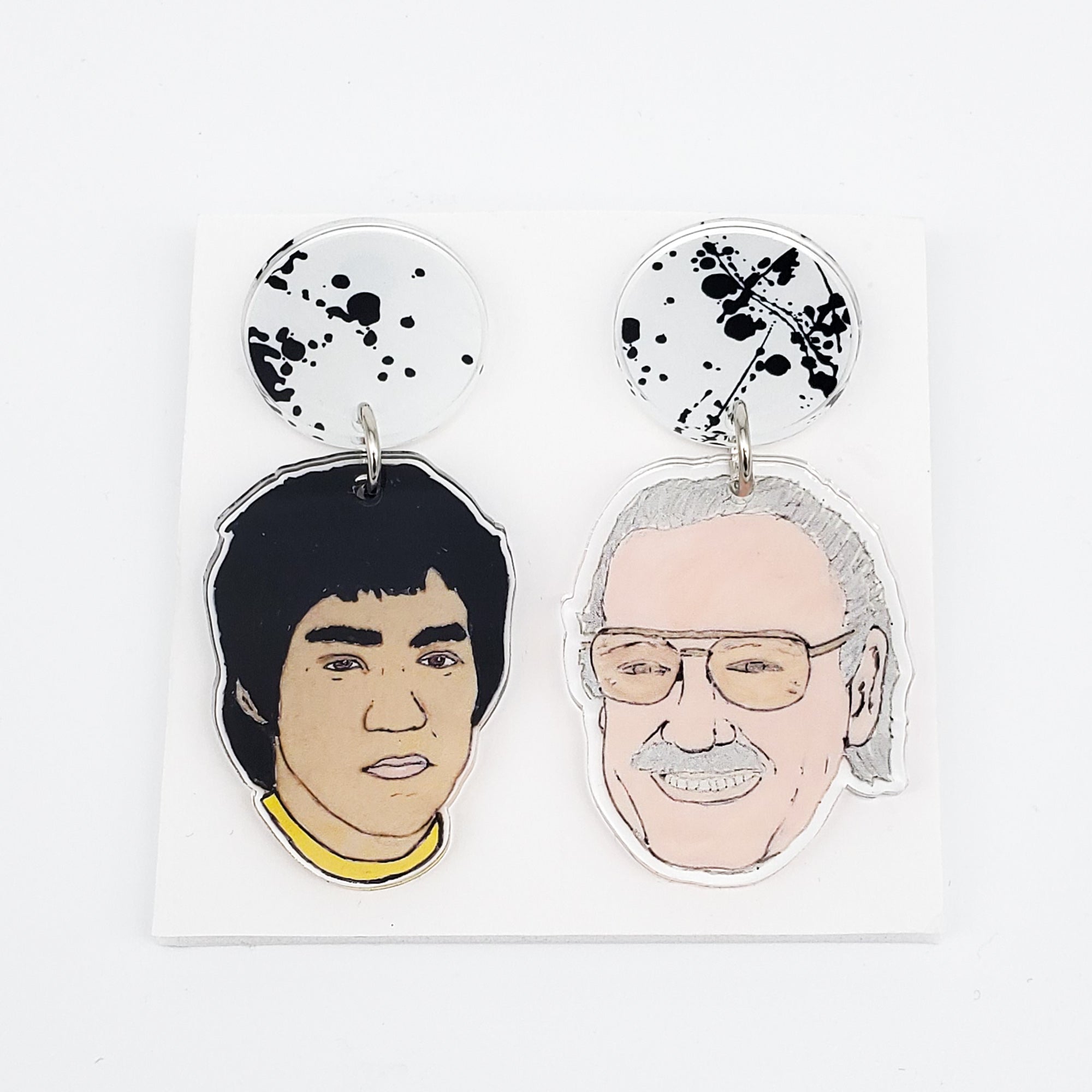 Bruce Lee / Stan Lee | Icons Dangle Earrings