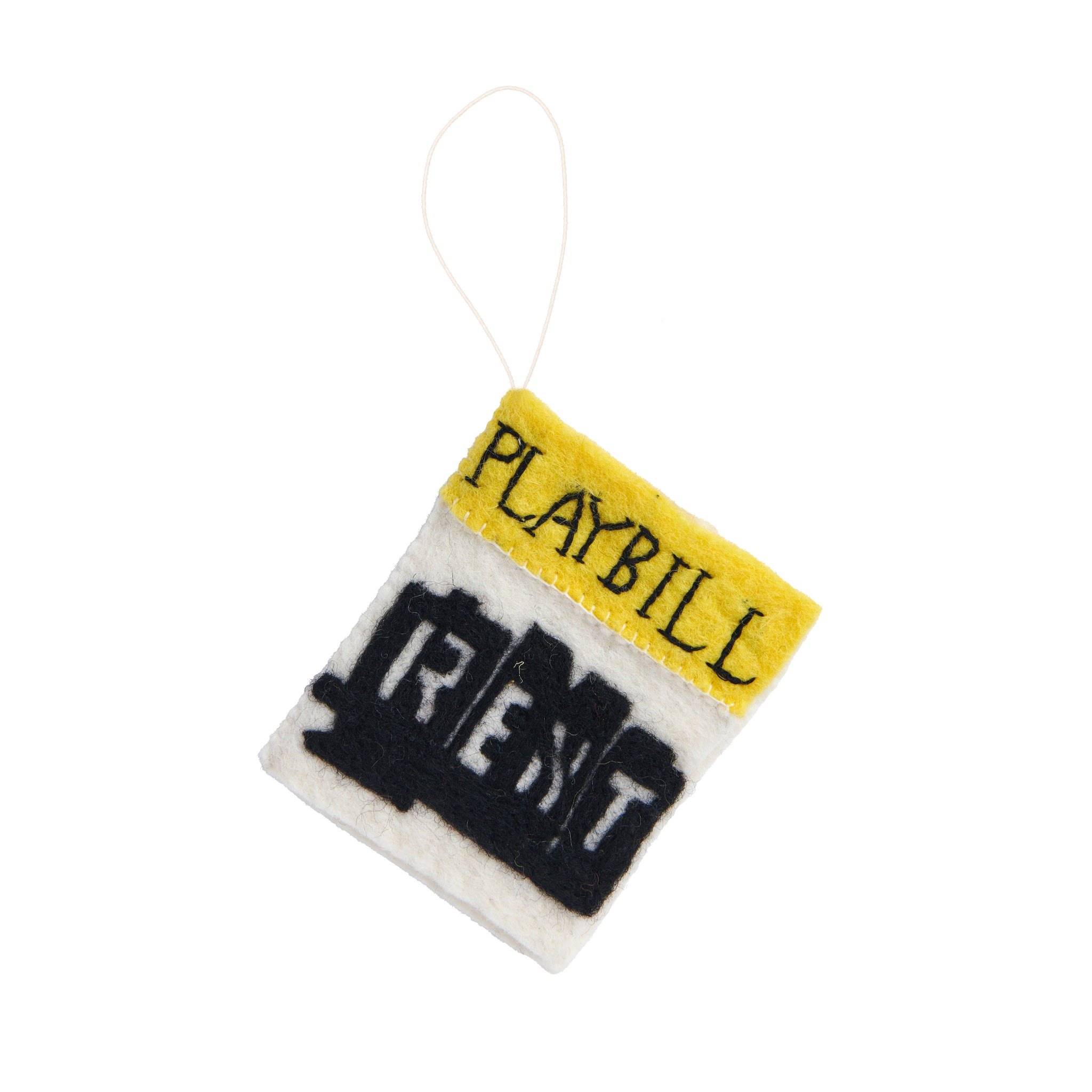 Rent - Felt Playbill Ornament