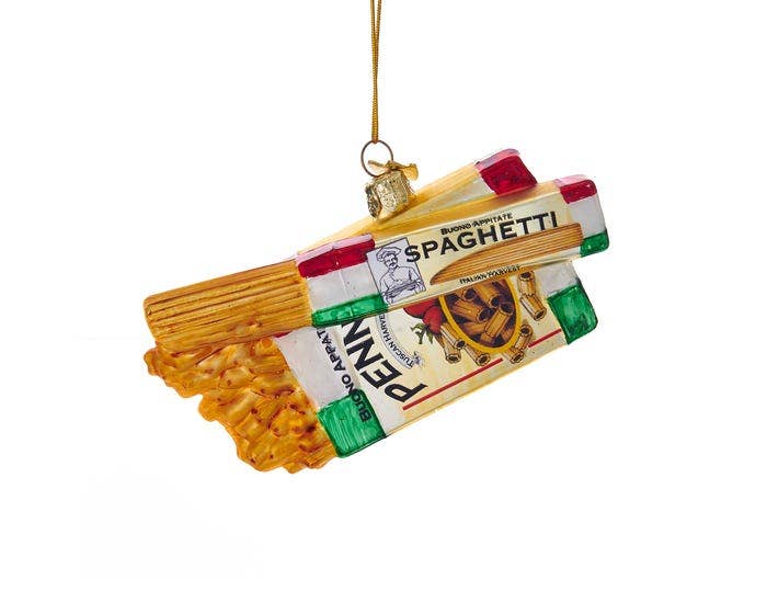 Italian Pasta - Glass Ornament