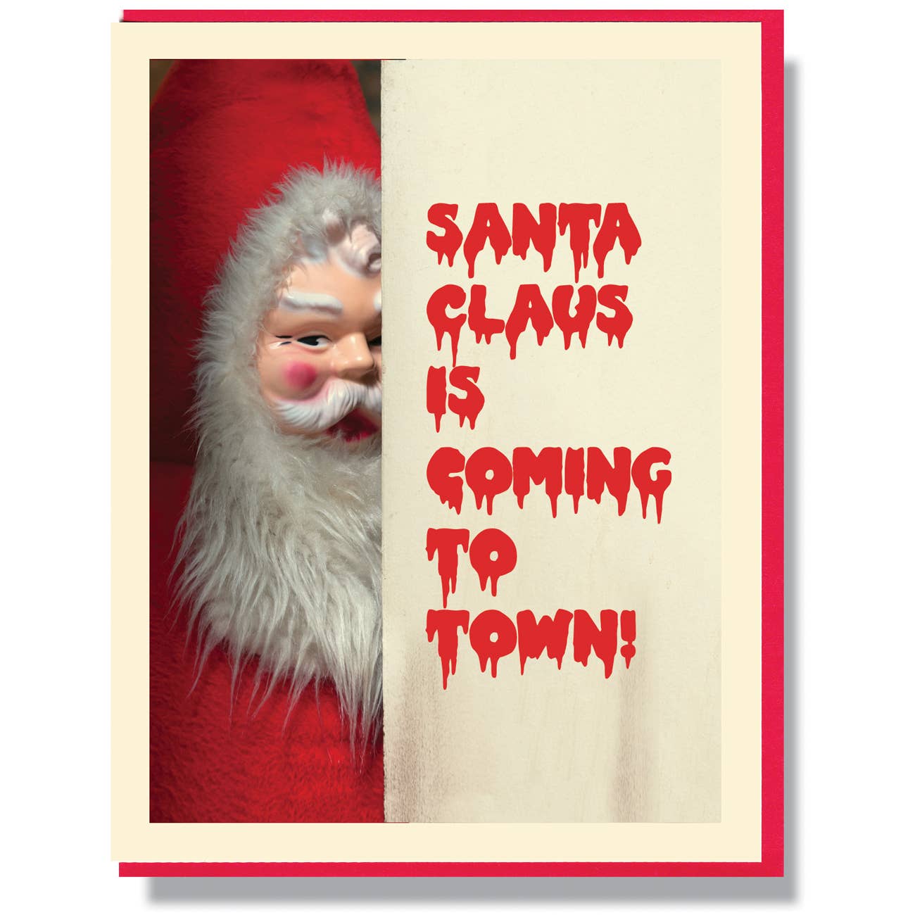 Santa Claus is Coming to Town - Christmas Card