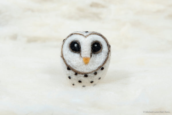 Barn Owl - Wool Ornament