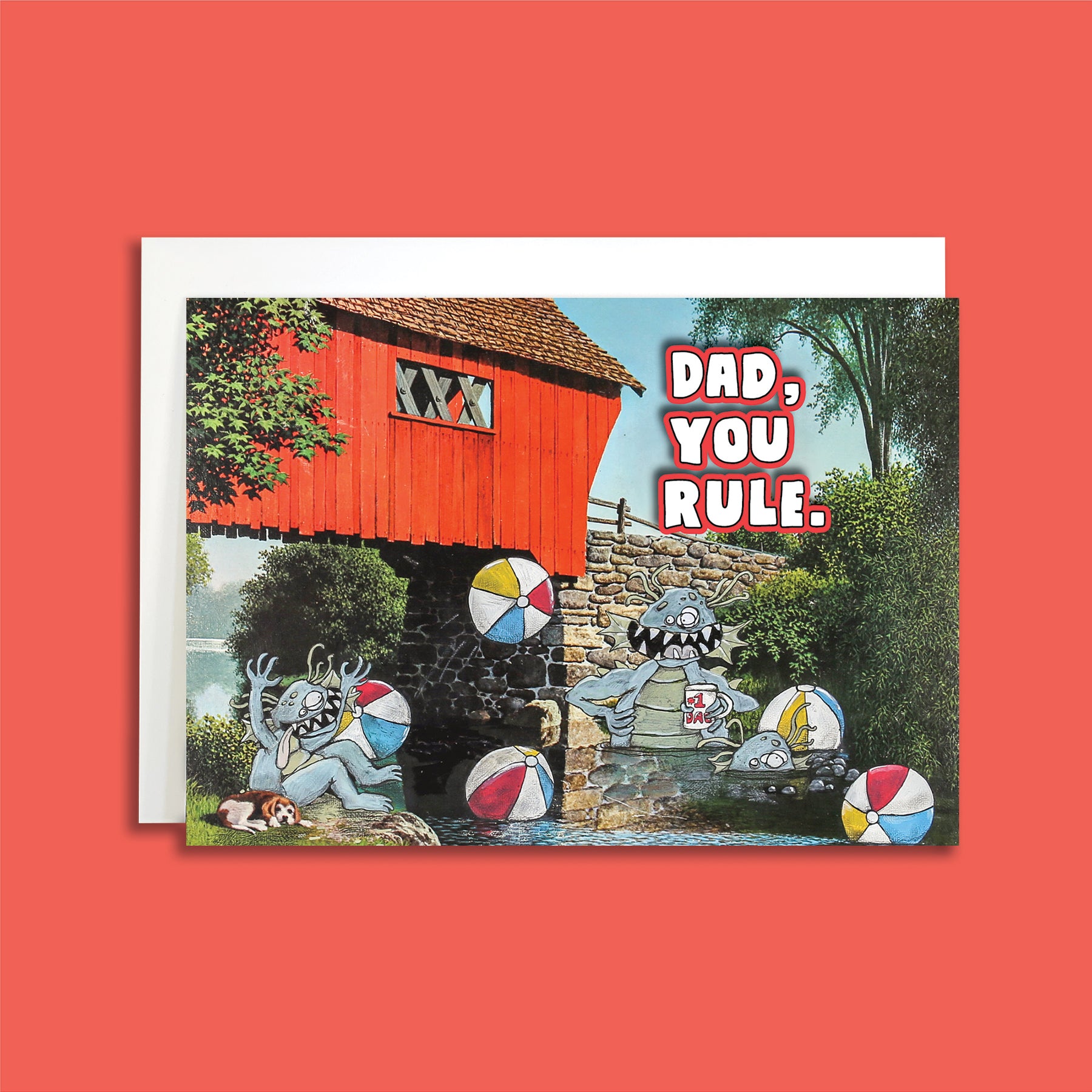 Dad, You Rule - Leroy's Place Greeting Card