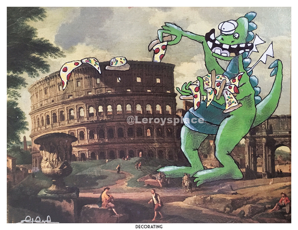 Decorating - 8.5 x 11 Art Print | Leroy's Place