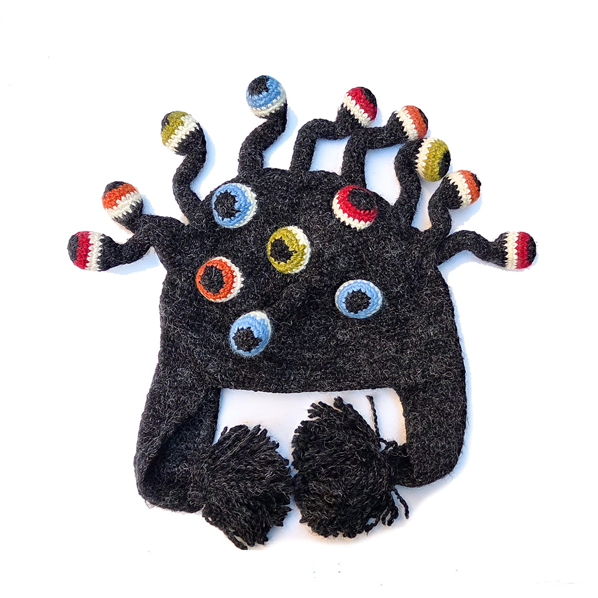 Many Eyed Monster - Hand Knit Adult Monster Hat