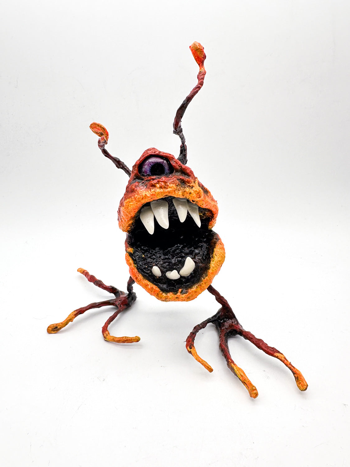 Orange Pal - One of a Kind Monster Sculpture