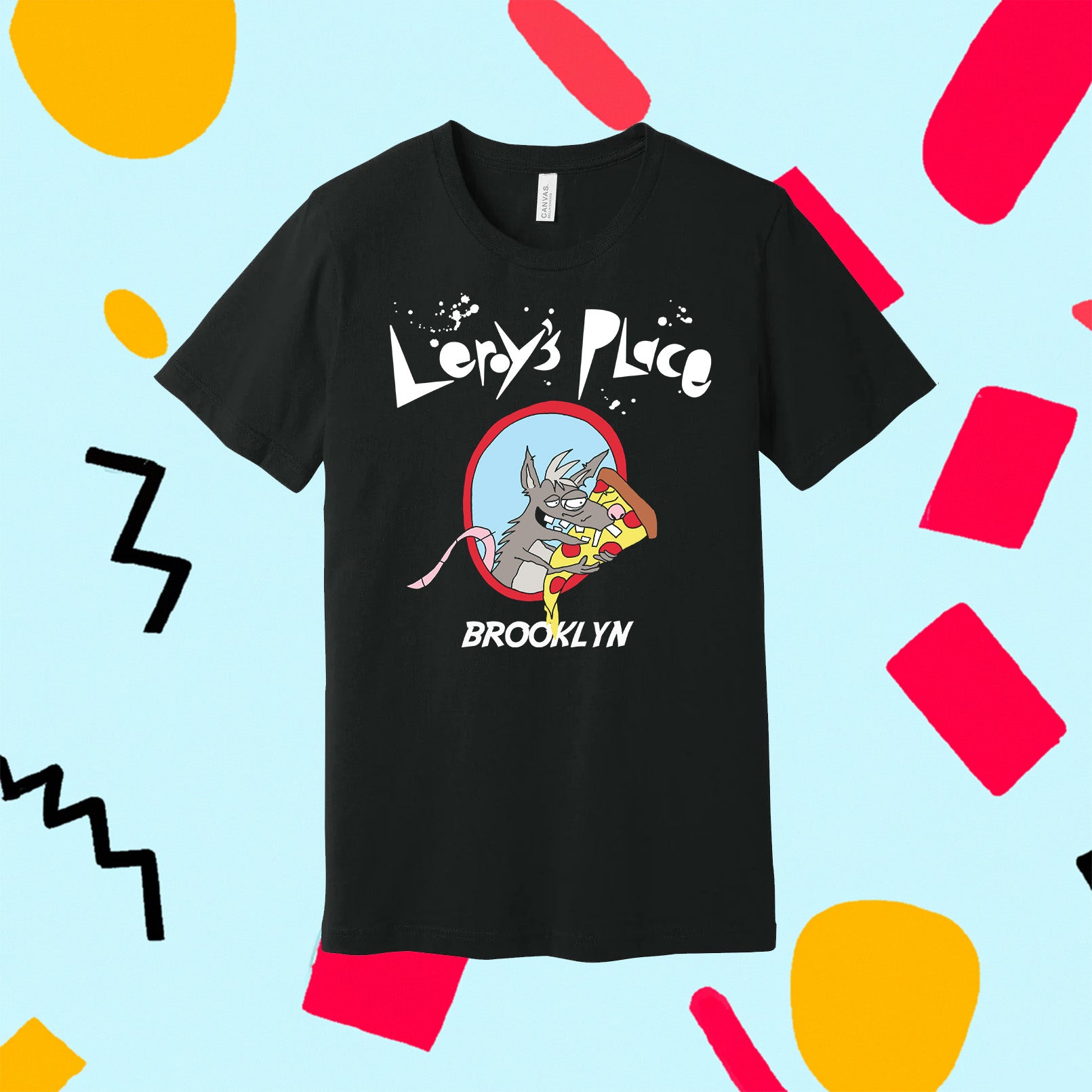 Pizza Rat - Illustrated Leroy's Place Tee Shirt