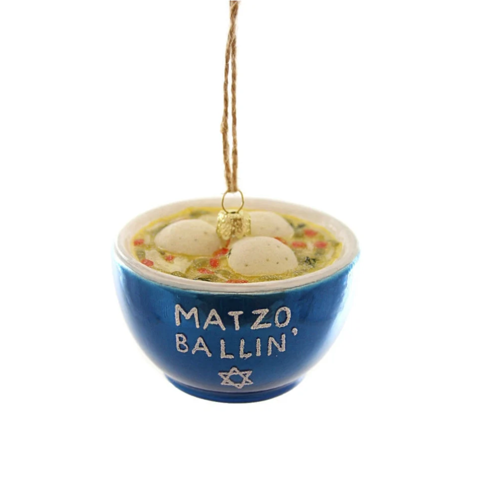 Matzo Ballin - Glass Ornament