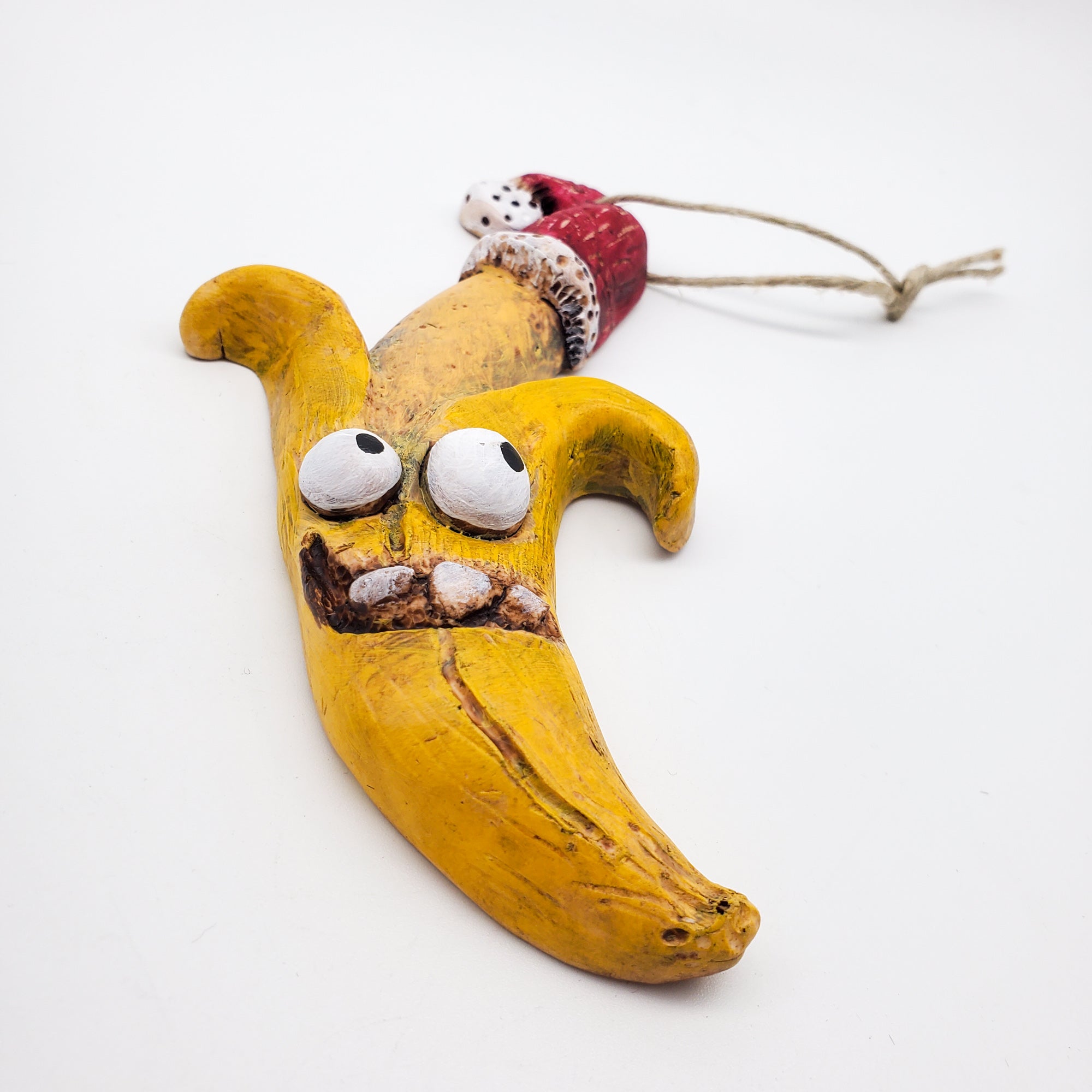 オリジナルペイント　ダンスバナナマン Festive Banana - Limited Edition Handmade Ornament – leroysplace