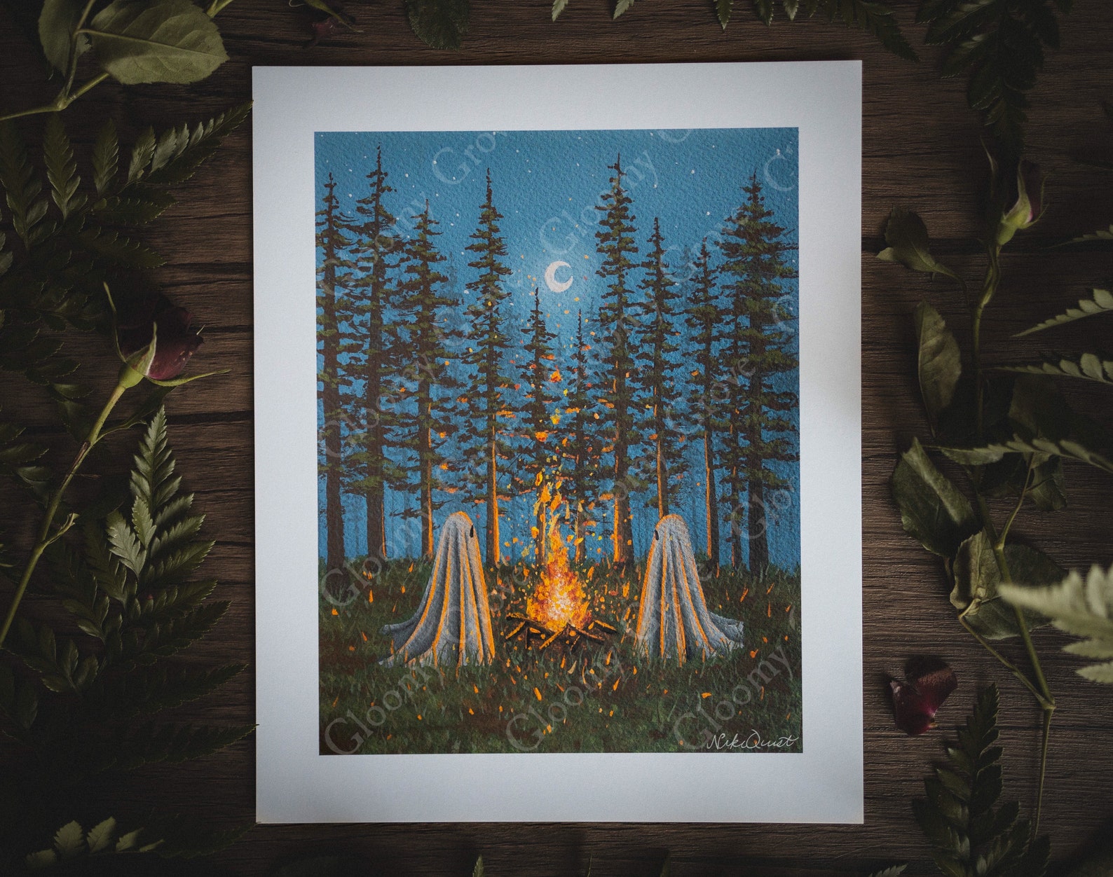 Campfire Ghosts - 8 x 10 Print