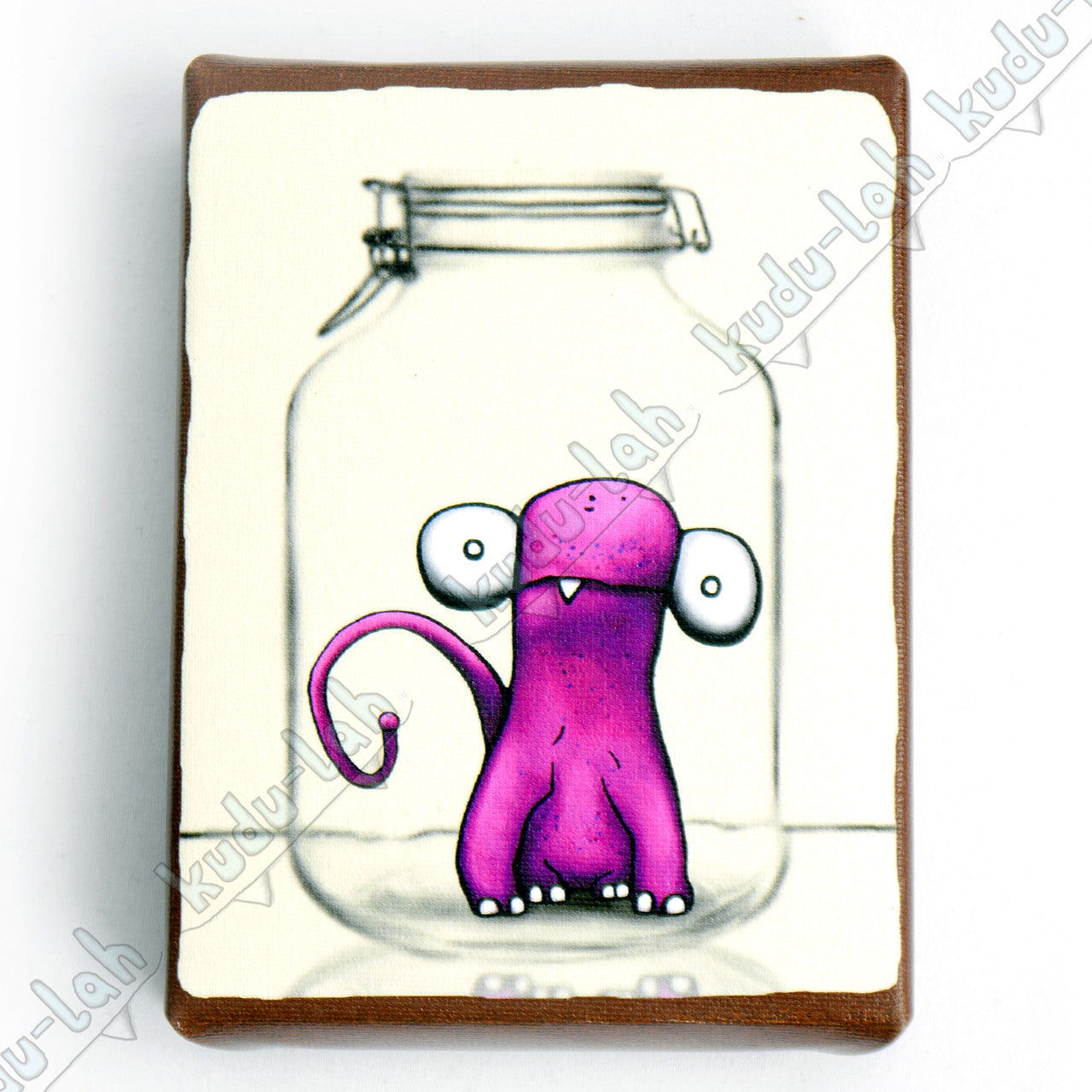 Albee - Monster Jar Canvas Print