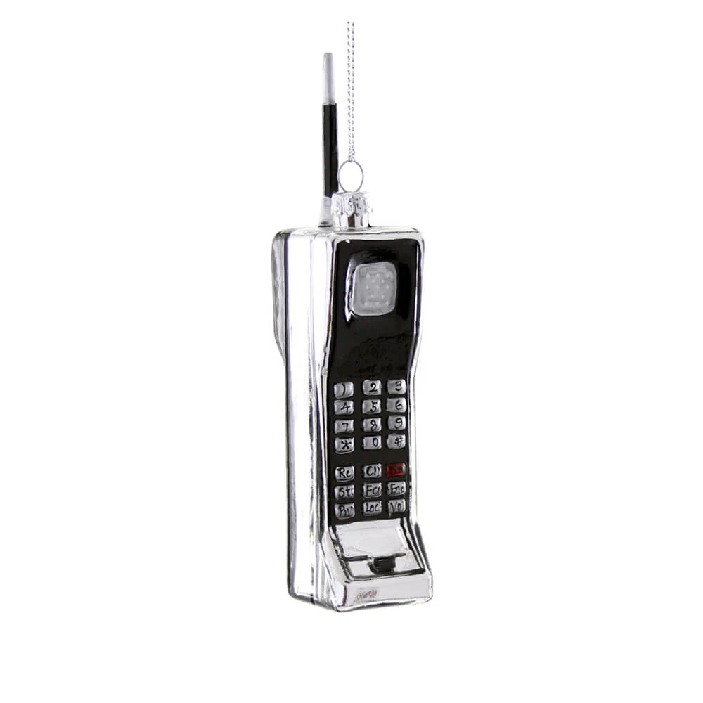 Brick Phone - Glass Ornament