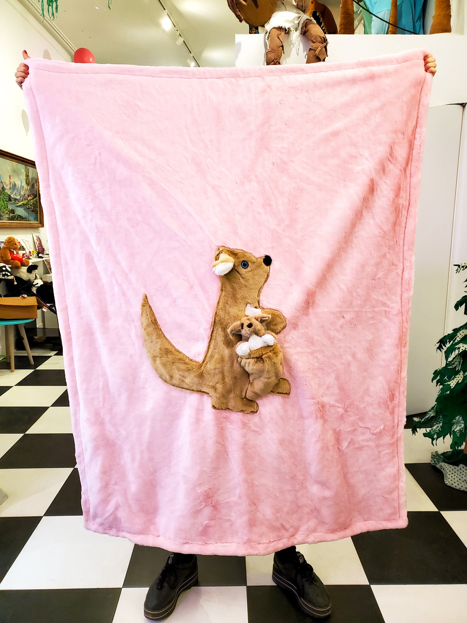 Super Soft Kangaroo - Applique Blanket