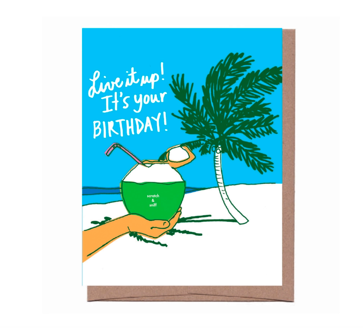 Birthday Piña Colada - Scratch N Sniff Card