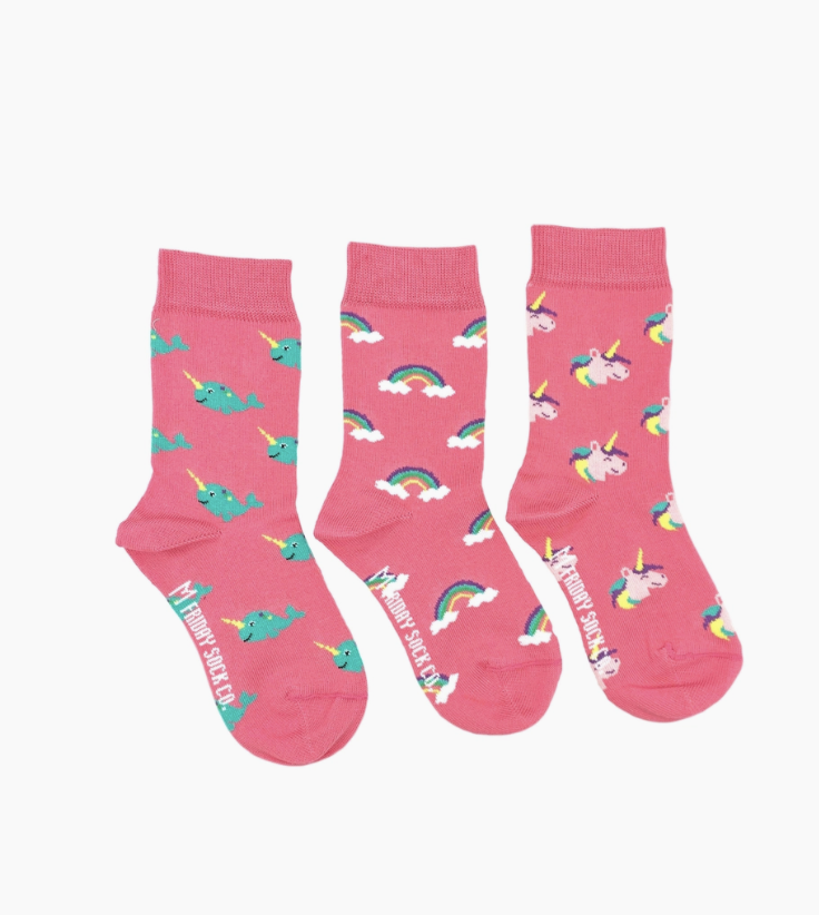 Unicorns and Rainbows - Toddler Socks