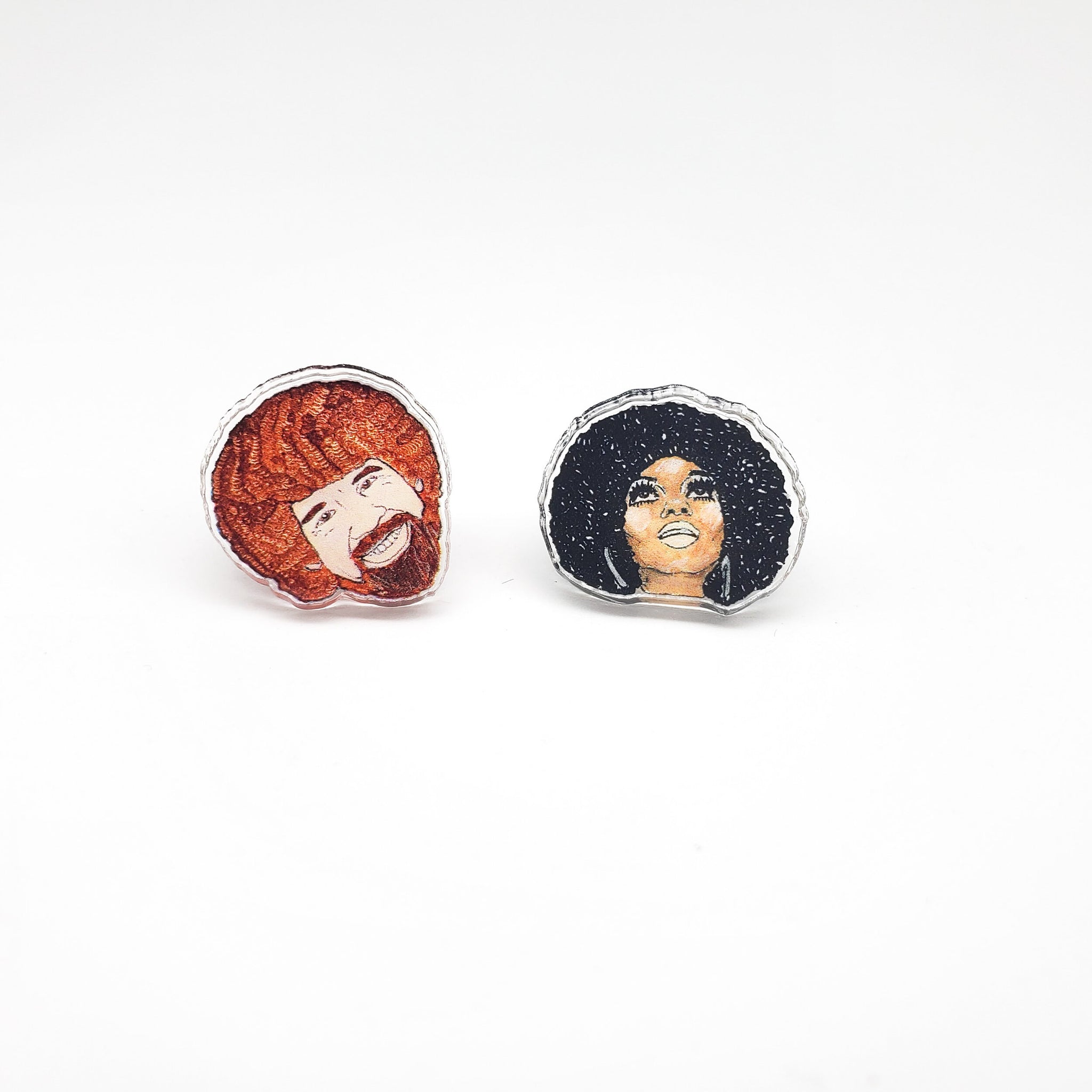 Bob Ross / Diana Ross | Icons Stud Earrings