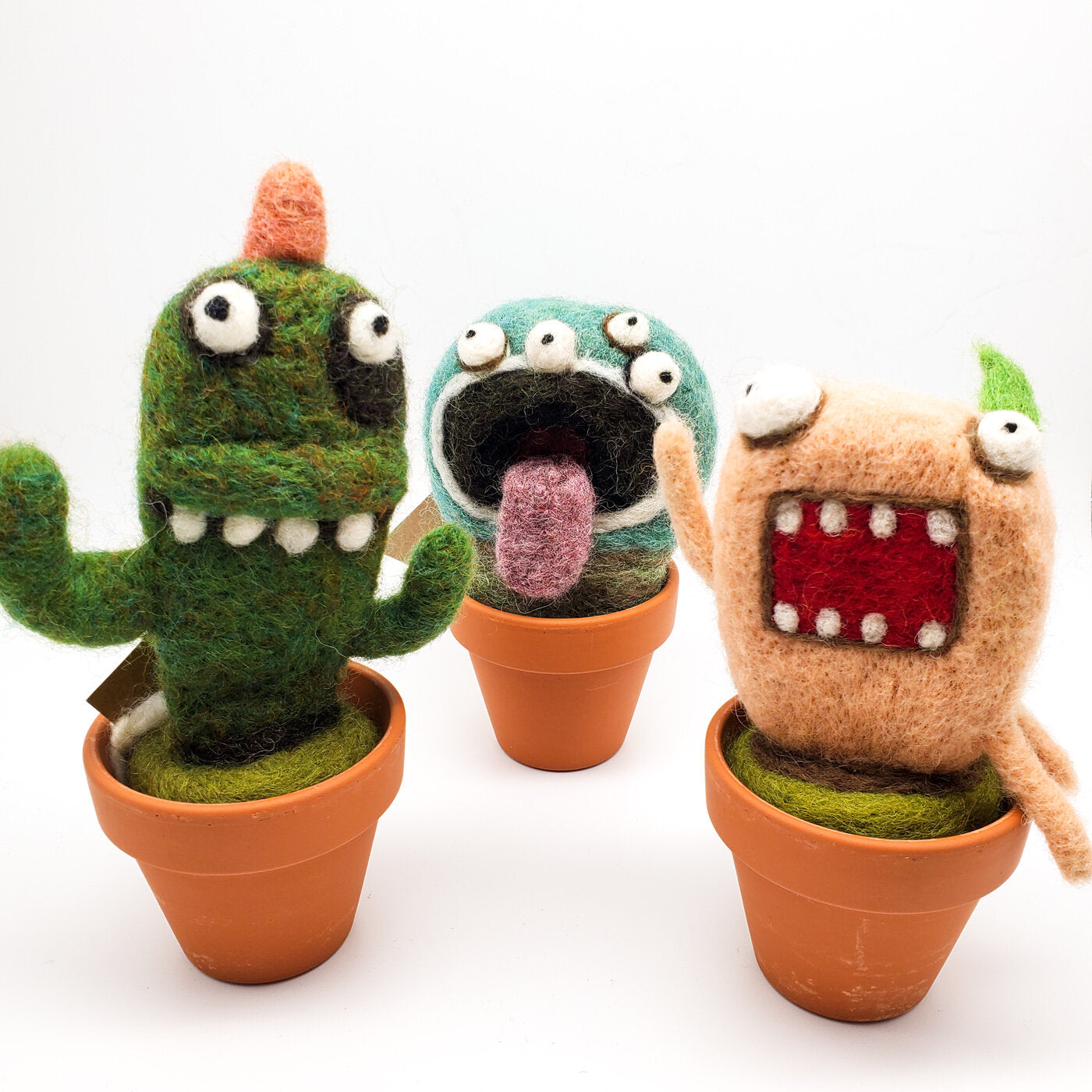 Buff Cactus - Felted Monster Plants – leroysplace